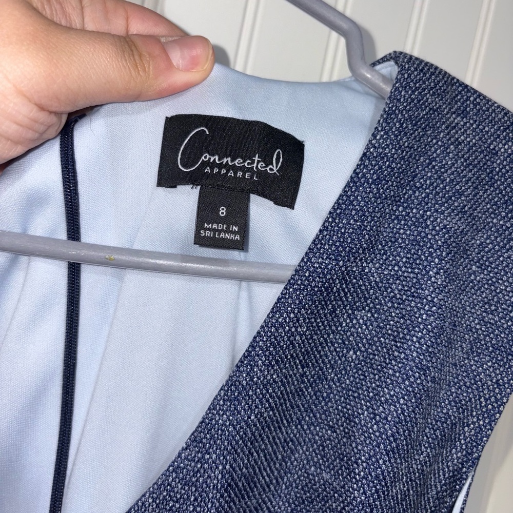 Connected Apparel Elegant Blue Jumpsuit| Size 8 - Picture 3 of 4